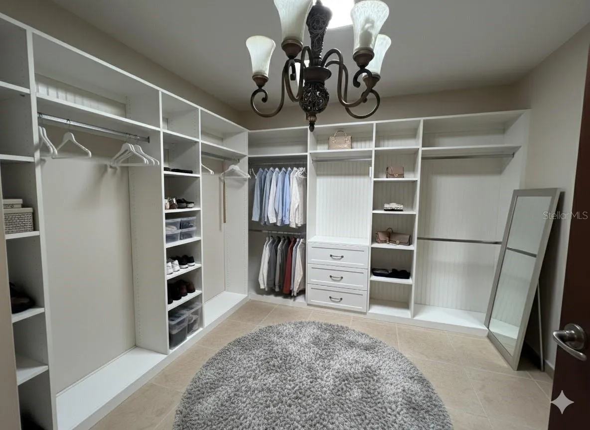 Closet staged enhanced by AI