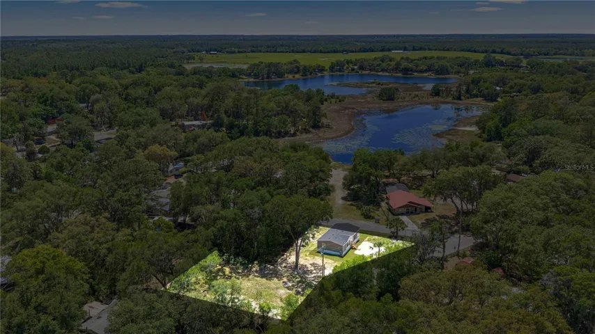 Aerial View Double Lot