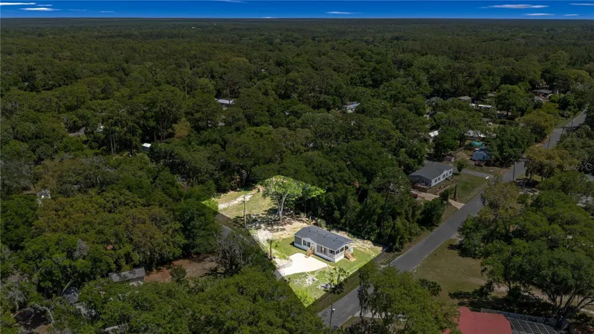Aerial View Double Lot