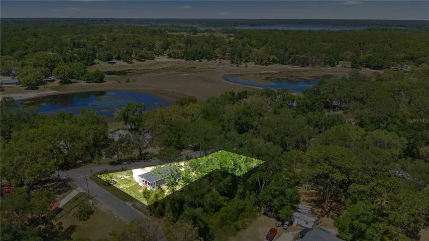 Aerial View Double Lot