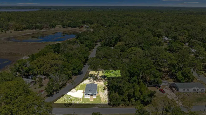 Aerial View Double Lot