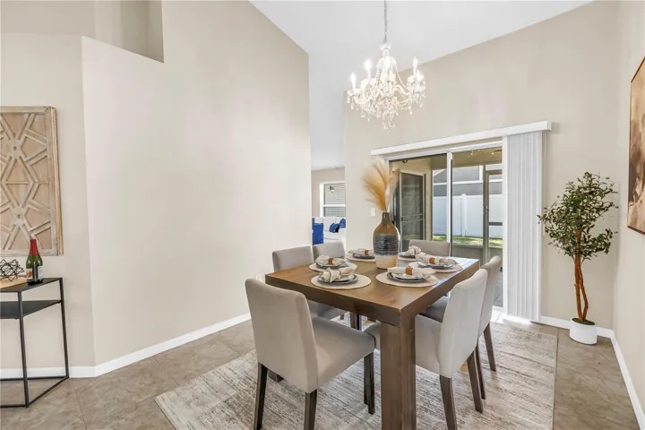 Dining Room with Sliders to Lanai