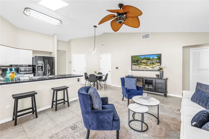 Family Room and Kitchen