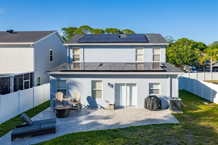 Huge Yard with 320 s.f. of Concrete Stamp Entertainment Patio!