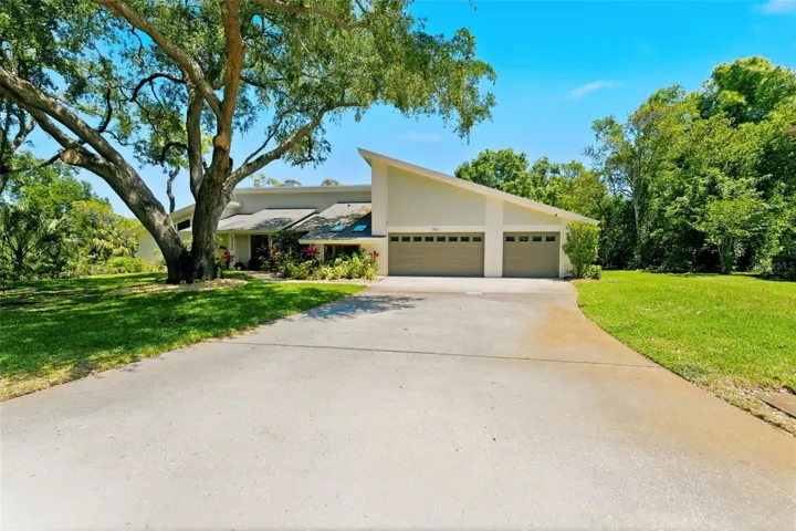 Extended Driveway with 3-car Garage