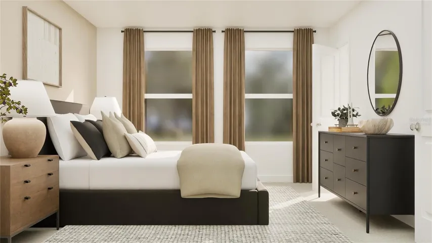 Virtually staged.