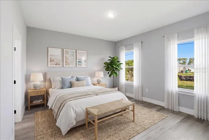 Primary bedroom - virtually staged