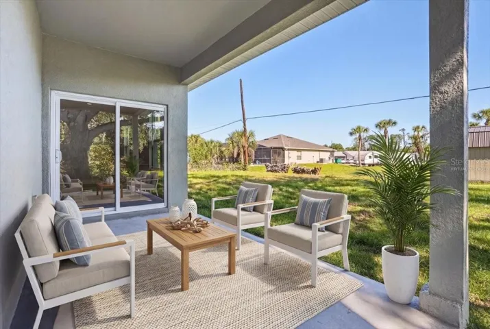 Patio - virtually staged