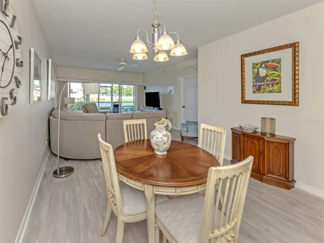 Dining room, living room