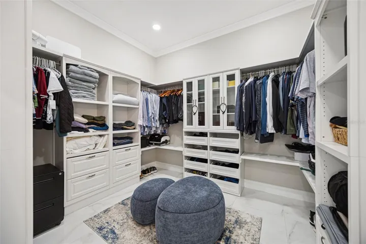 Primary closet