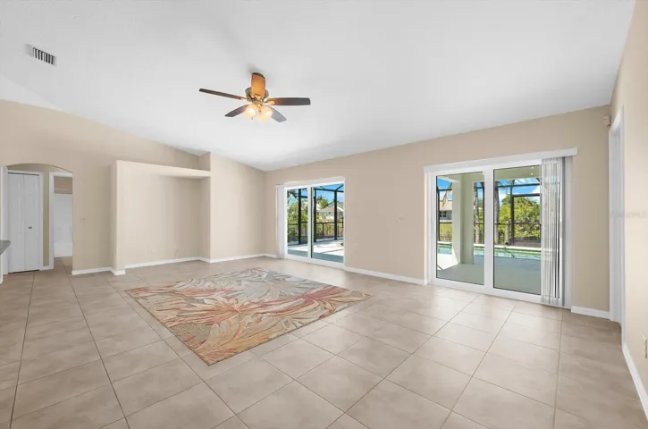 Bright Sunlit Open Living
