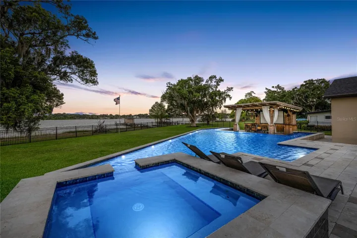 Spa & Pool Area Twilight