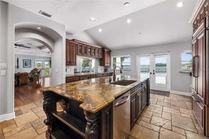 Kitchen Overlooking The Lake
