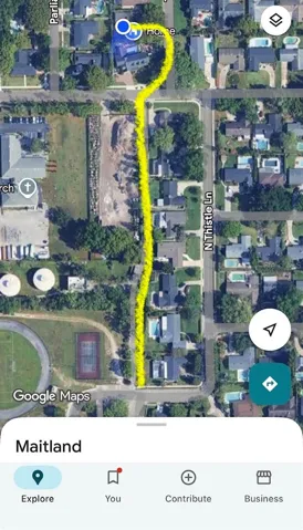 350 yards to schools on a sheltered sidewalk