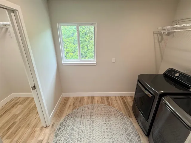Laundry with utility closet