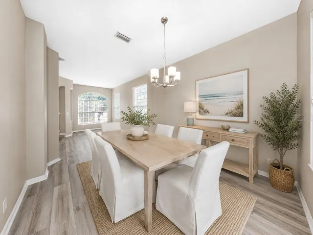 Virtually Staged Dining Room