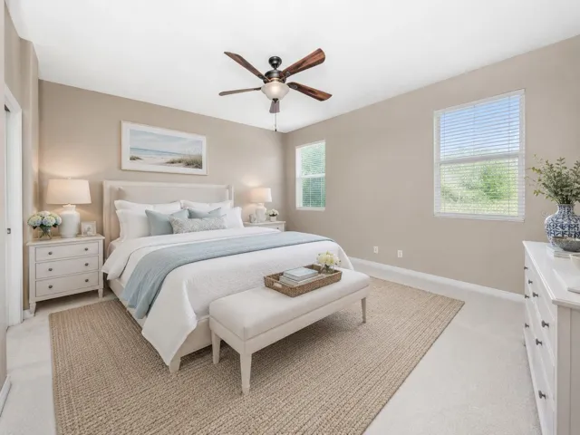 Virtually Staged Primary Bedroom
