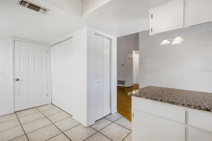 Laundry inside, tucked out of sight