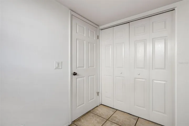 Laundry inside, tucked out of sight