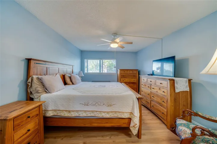 Comfortable and inviting bedroom with soft natural light, neutral tones, and plenty of space for full furnishings.