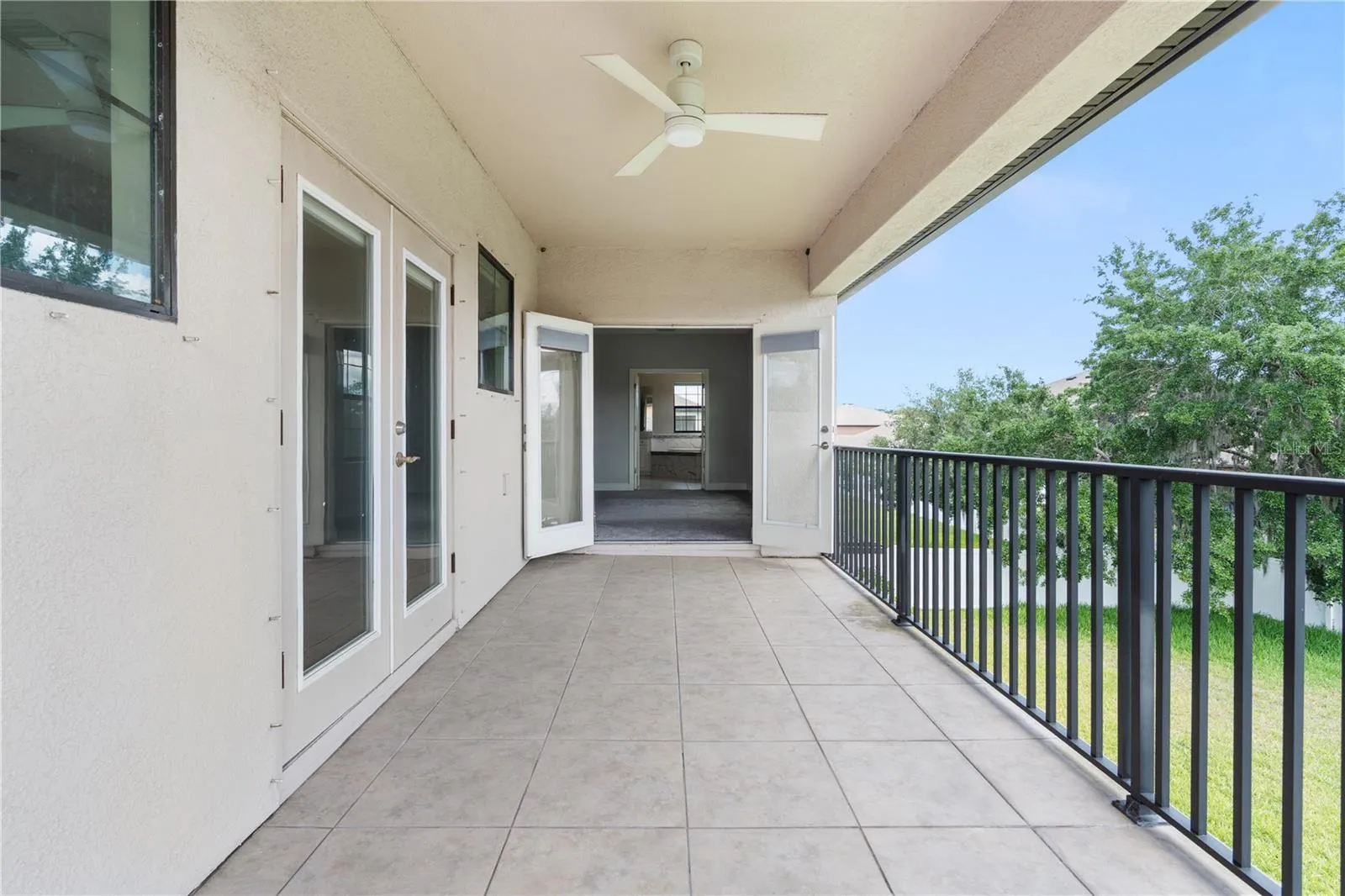 upstairs balcony