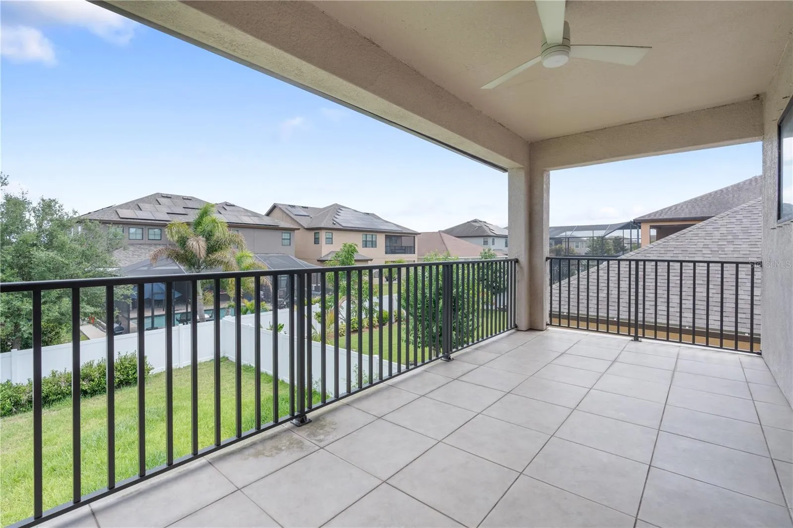 upstairs balcony