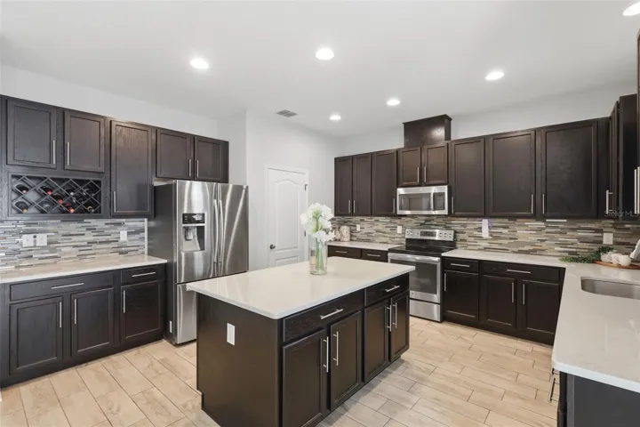 Granite counters and island