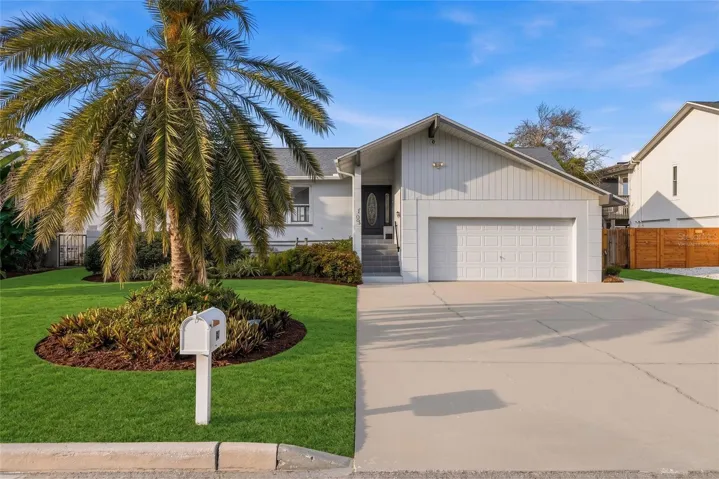 Front of home virtually staged