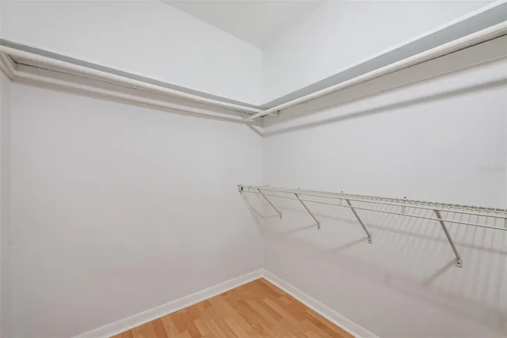 Walk-in closet.