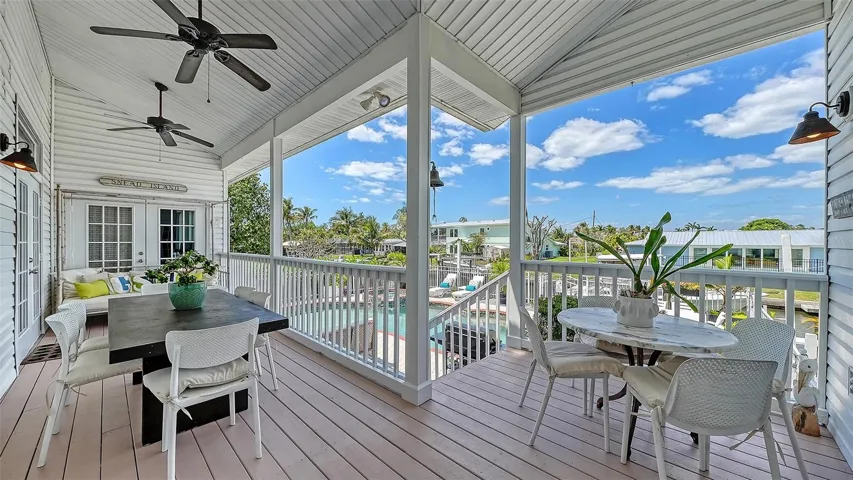 Generous patio space