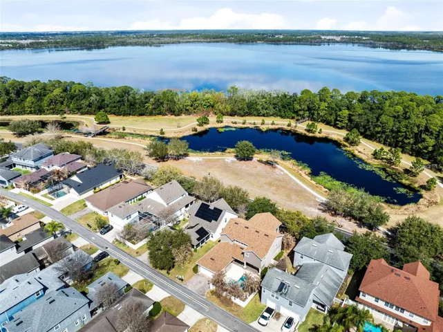 Aerial of back of home showing Buck Lake Park View