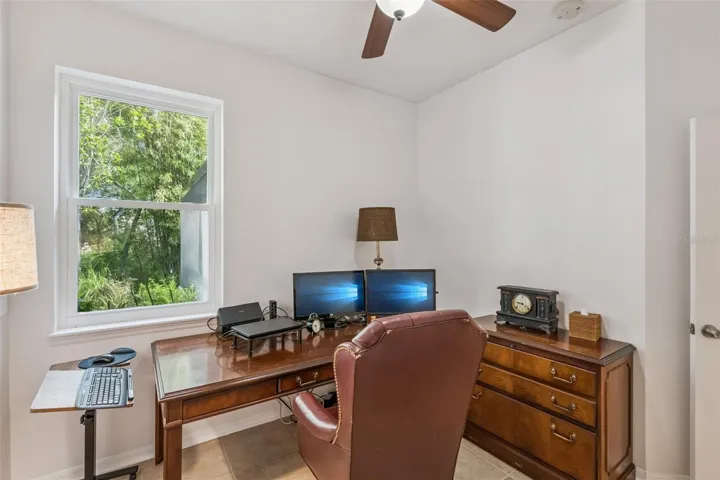 Bedroom being used as office