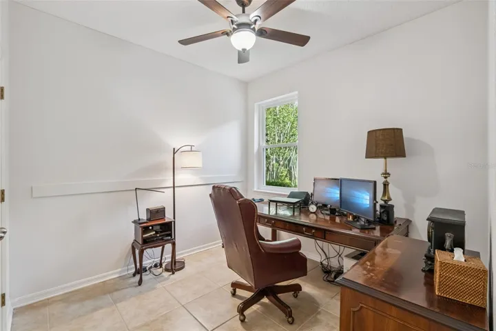 Bedroom being used as office