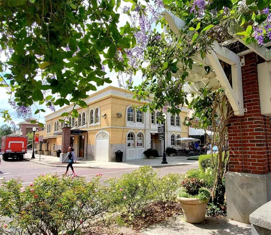One of many historic buildings along Plant St