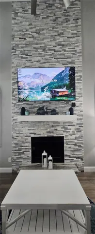Wood Burning Fireplace