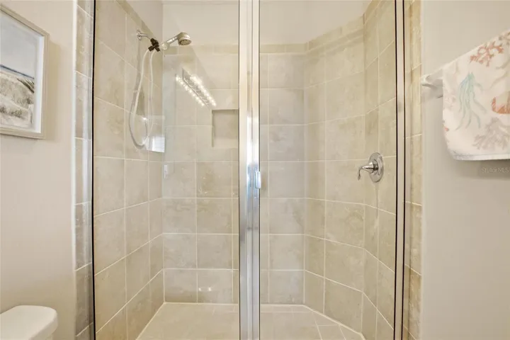 Primary Bath Shower with Glass Doors