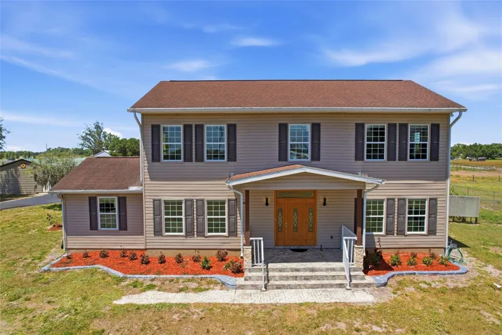 Spacious home positioned on the property to maximize privacy and functionality