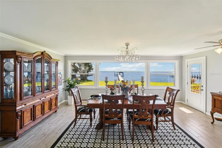 Dining room with a million-dollar view.