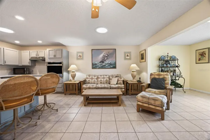 Family room and solar tube natural light.