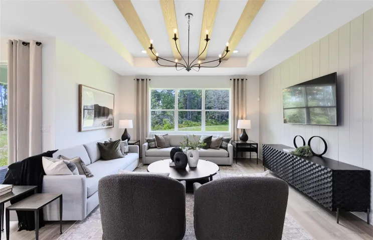 Model Home Design Only. Pictures and furnishings are for illustrative purposes only. Elevations, colors and options may vary. Furniture is for model home staging only.