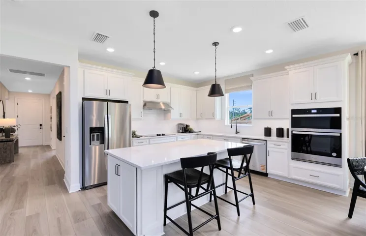 Model Home Design Only. Pictures and furnishings are for illustrative purposes only. Elevations, colors and options may vary. Furniture is for model home staging only.