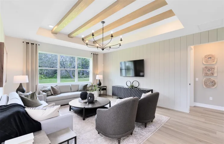 Model Home Design Only. Pictures and furnishings are for illustrative purposes only. Elevations, colors and options may vary. Furniture is for model home staging only.