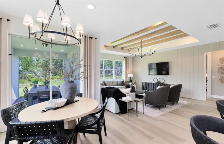 Model Home Design Only. Pictures and furnishings are for illustrative purposes only. Elevations, colors and options may vary. Furniture is for model home staging only.