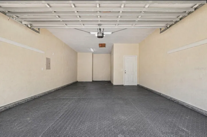 3-car tandem garage space...