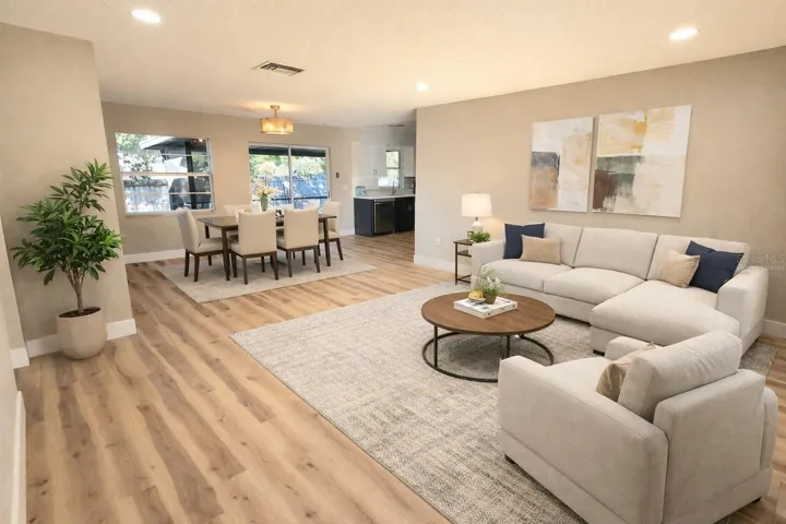virtually staged Living room