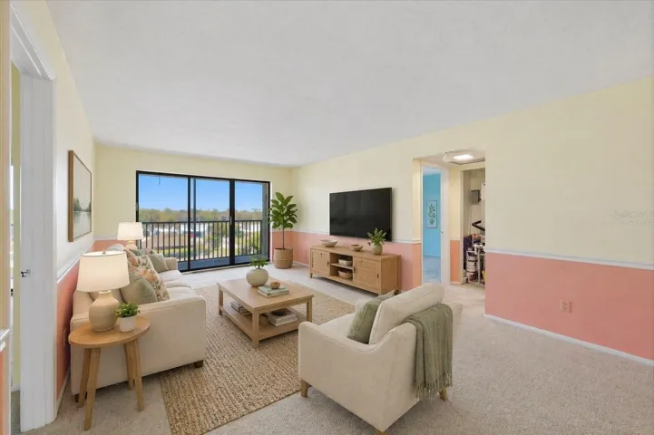 “virtually staged” Living Room