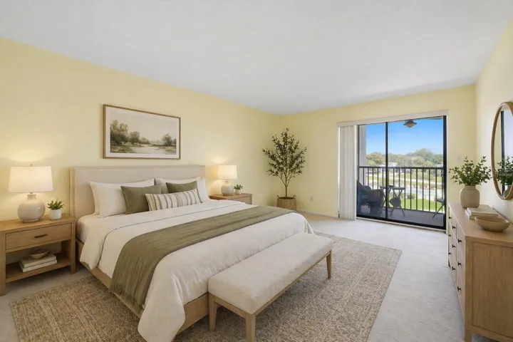 “virtually staged” guest bedroom
