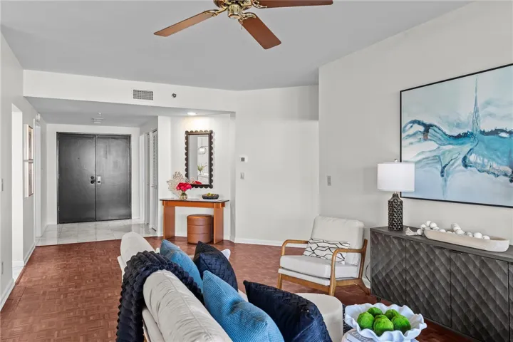 Wide entry hallway