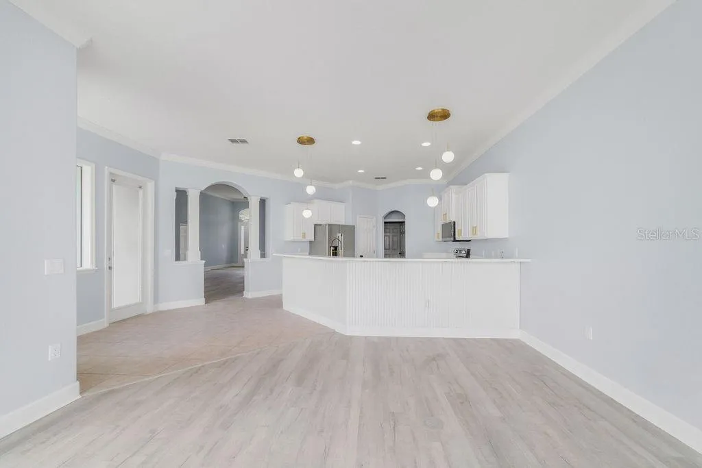 opened concept kitchen