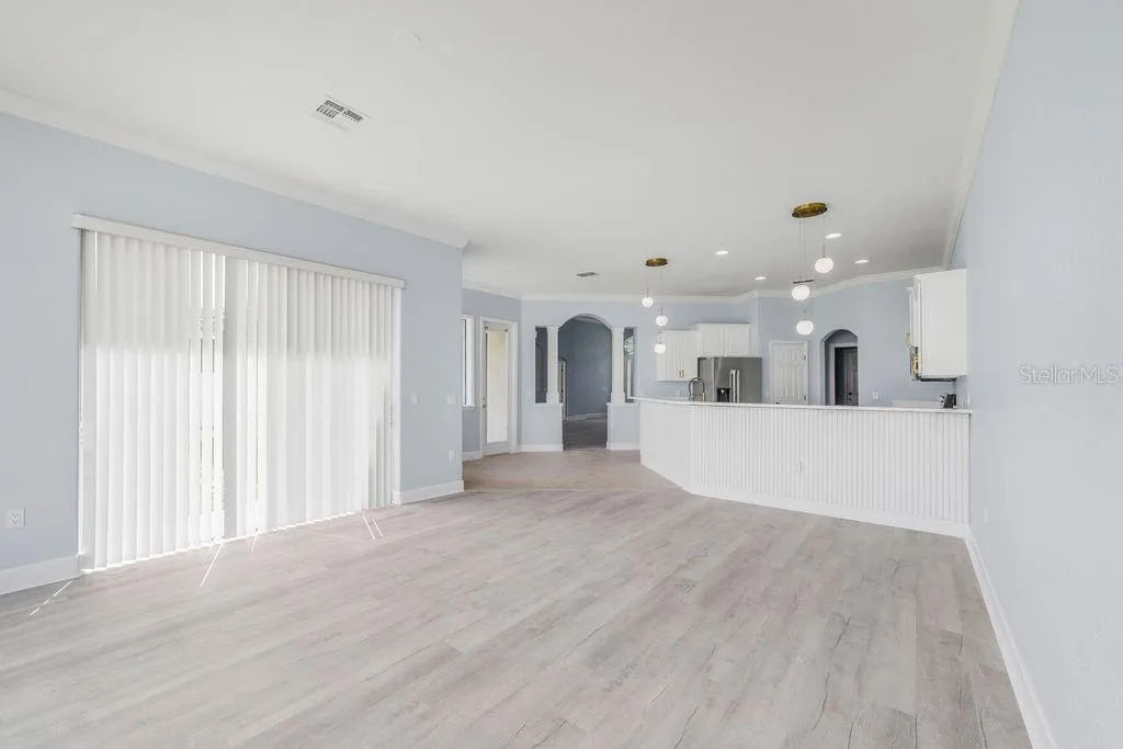 opened concept kitchen